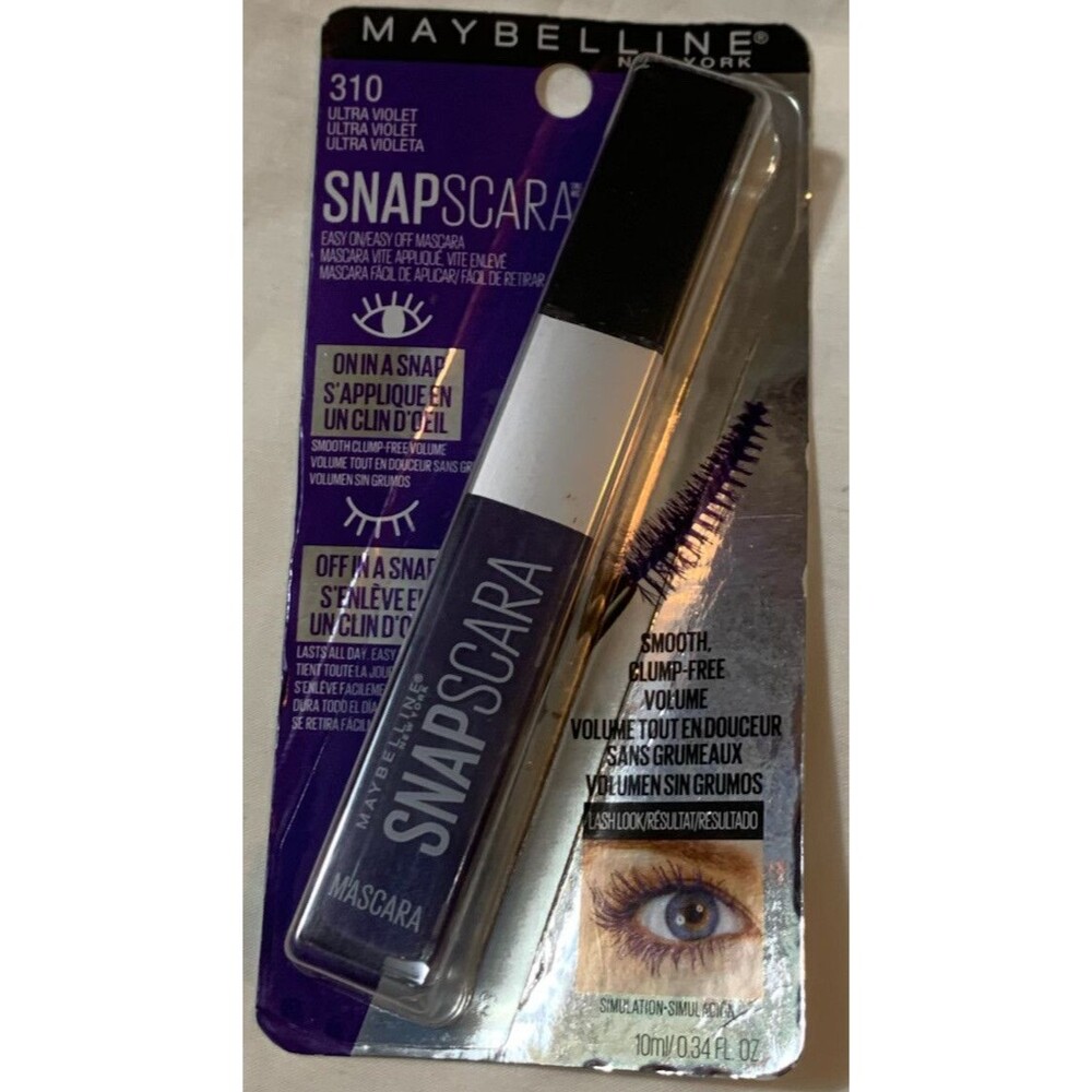 Maybelline Snapscara Washable Mascara 310 Ultra Violet Purple Makeup Beauty. Lot